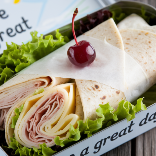 Turkey and Cheese Wrap ( lunch box)