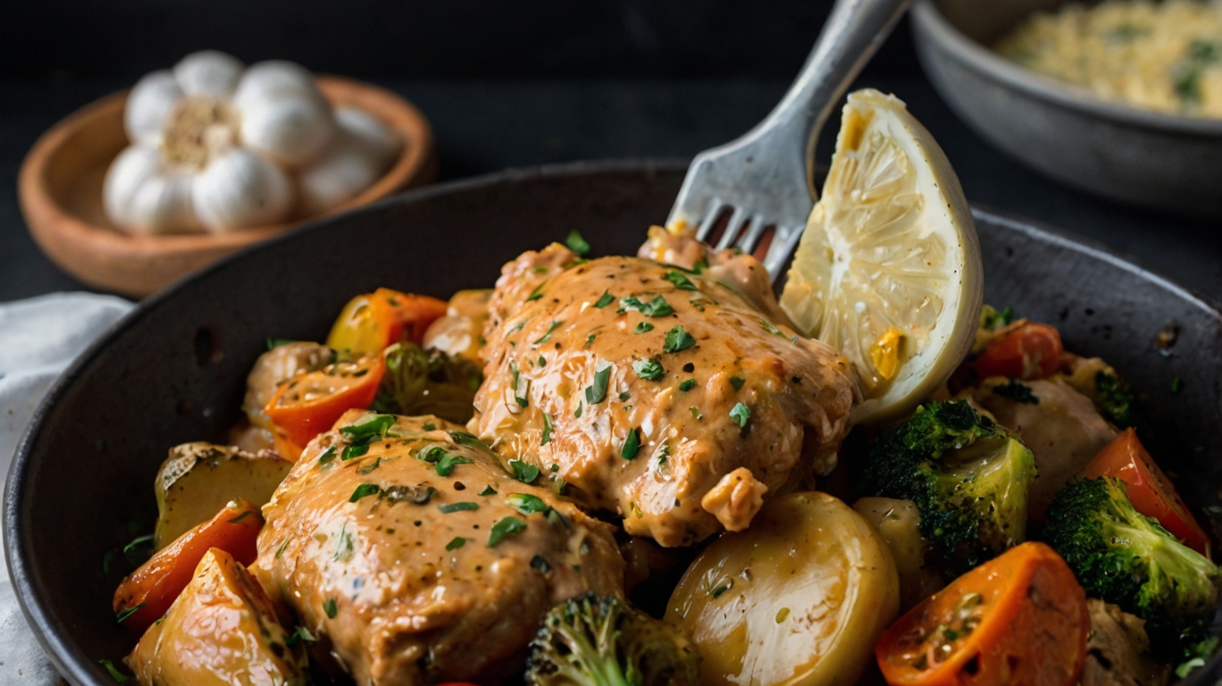 Keto Garlic Butter Chicken with Veggies