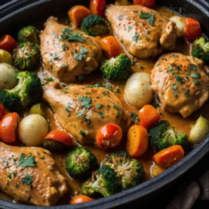 Keto Garlic Butter Chicken with Veggies