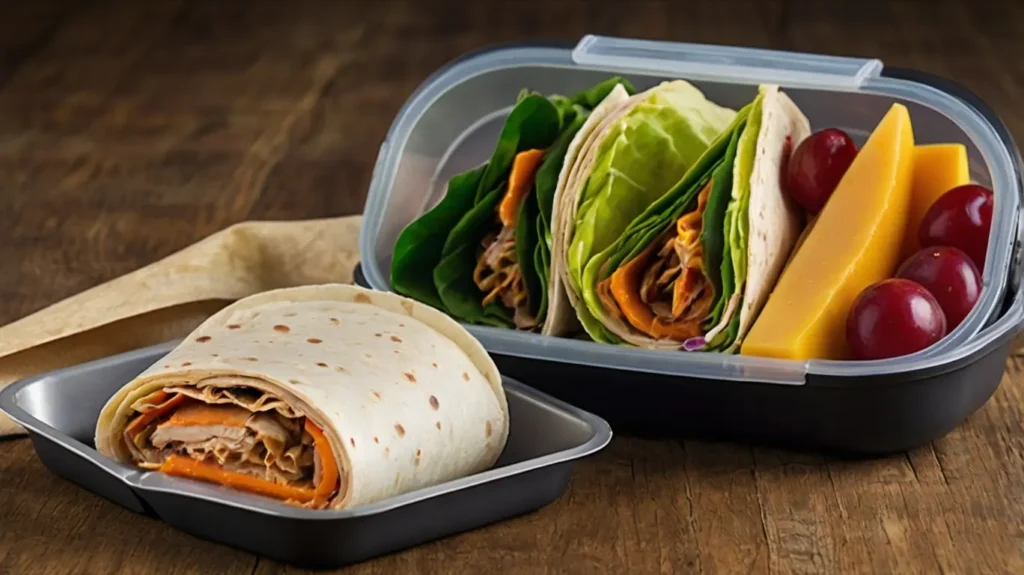 Turkey and Cheese Wrap ( lunch box)