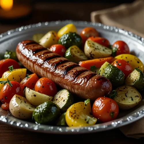 Foil Packet Grilled Sausage and Veggies