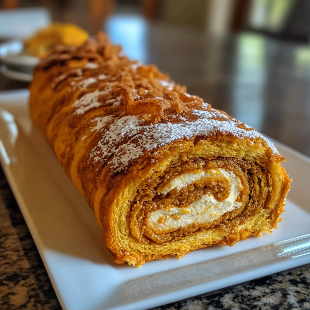 Pumpkin Roll with Cream Cheese Filling