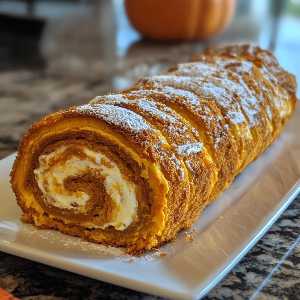 Pumpkin Roll with Cream Cheese Filling