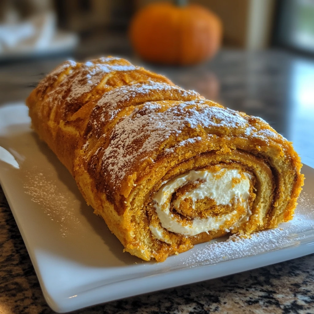 Pumpkin Roll with Cream Cheese Filling