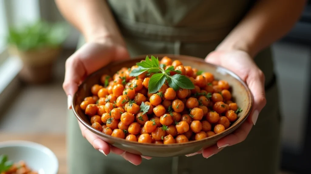 Spicy Roasted Chickpeas