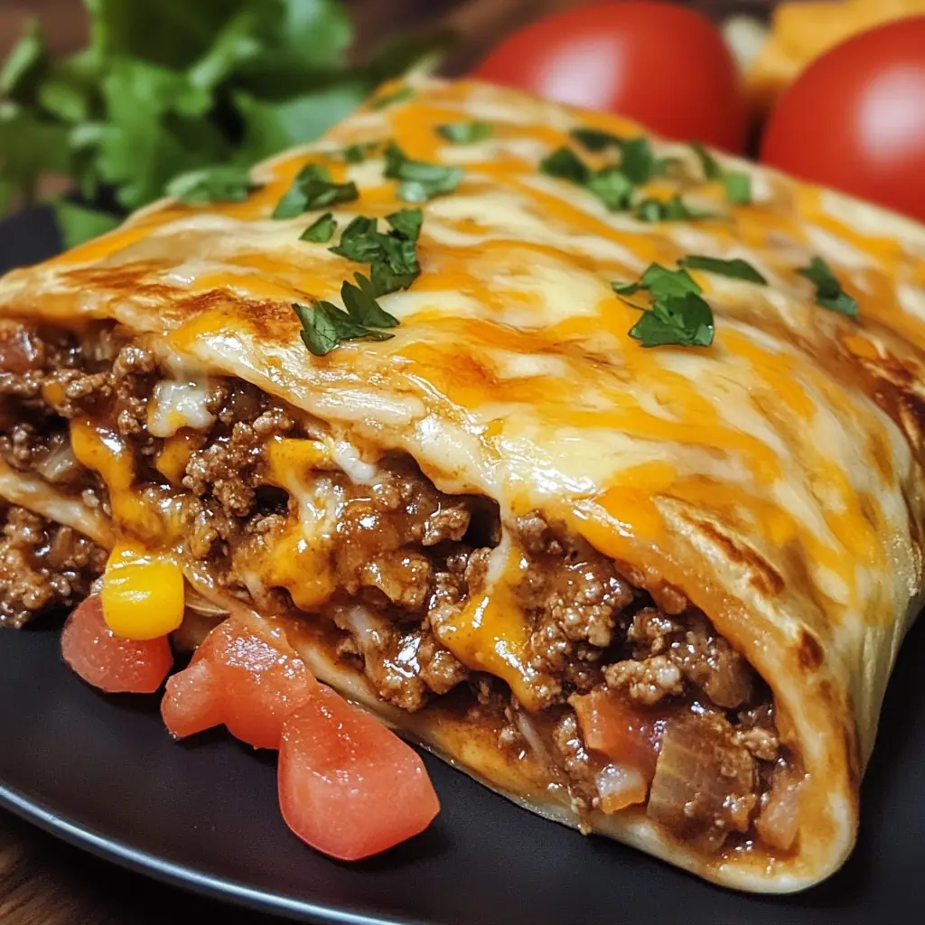 Cheesy Beefy Burrito