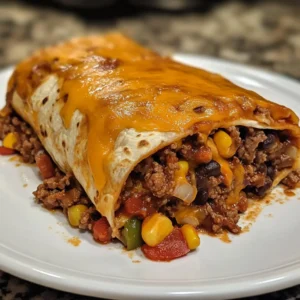 Cheesy Beefy Burrito