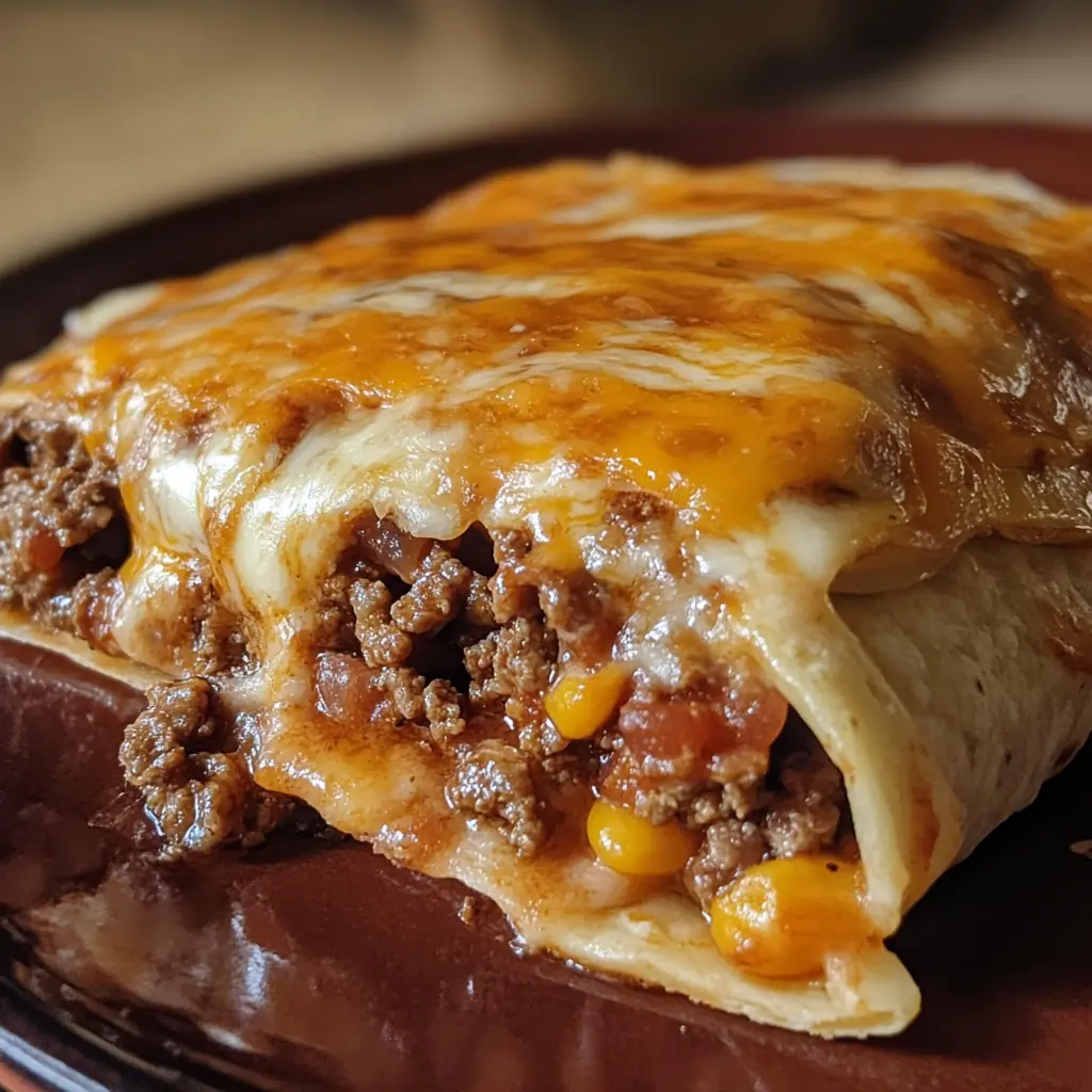 Cheesy Beefy Burrito