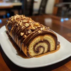 Chocolate and Caramel Hazelnut Swiss Roll 4