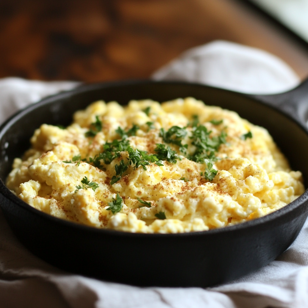 Cottage Cheese Scrambled Eggs