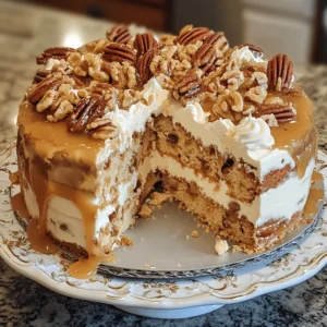 Decadent Butter Pecan Praline Poke Cake