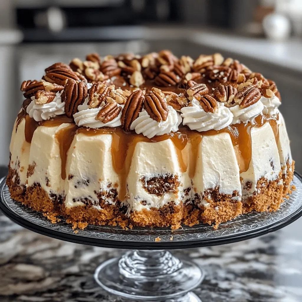 Decadent Butter Pecan Praline Poke Cake