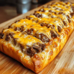 Philly Cheesesteak Cheesy Bread