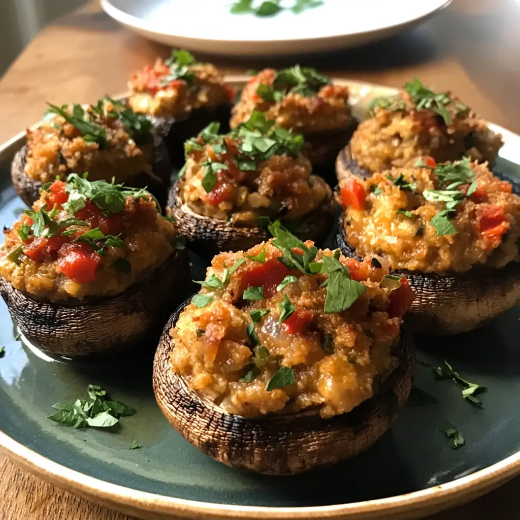 Vegan Stuffed Mushrooms