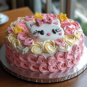 hello kitty cake for girl