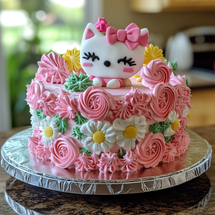 hello kitty cake for girl 