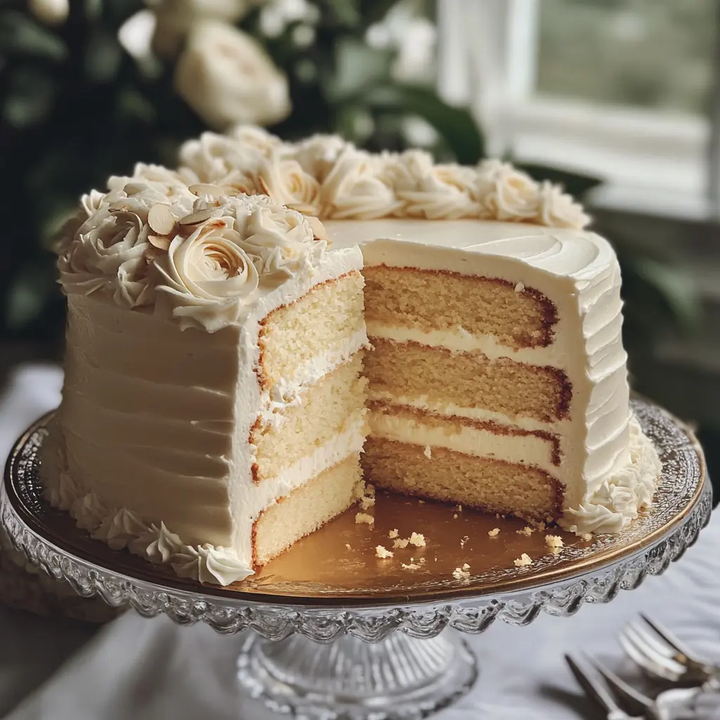 Almond Meringue Cake