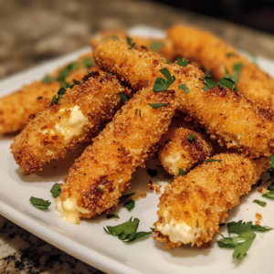 Crispy Cheddar Mozzarella Sticks Recipe