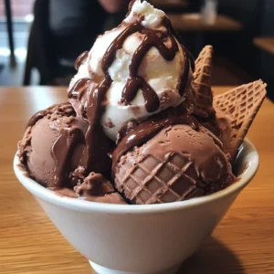 Creamy Double Chocolate Ice Cream