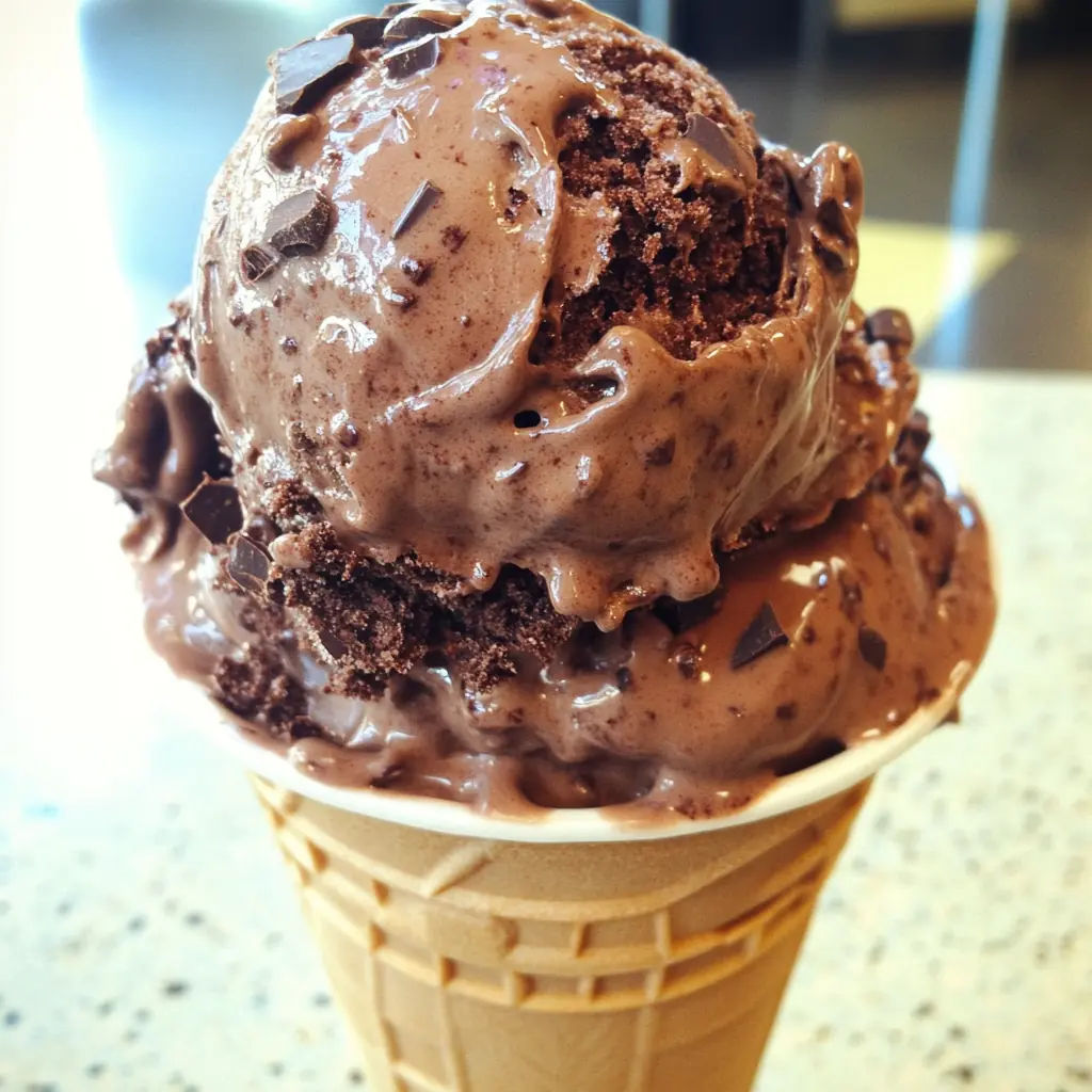 Creamy Double Chocolate Ice Cream