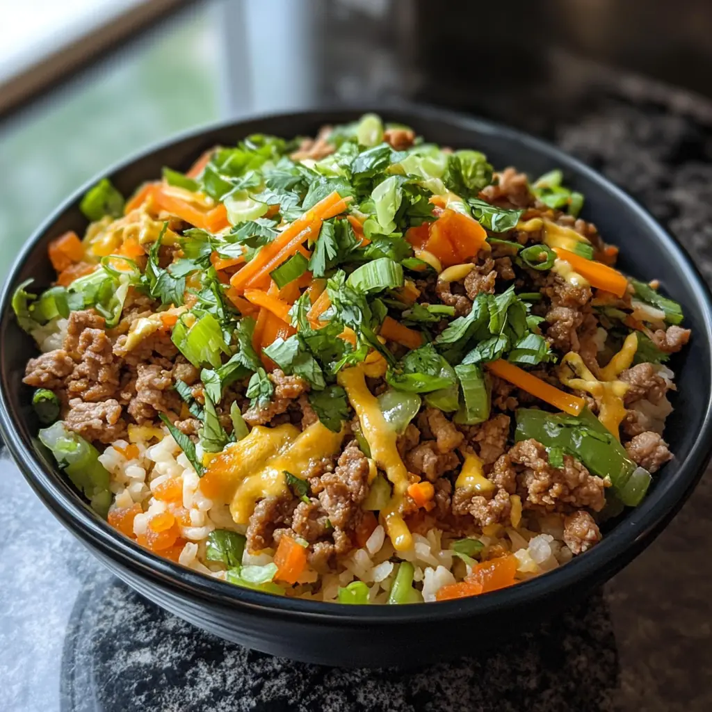 egg roll in a bowl