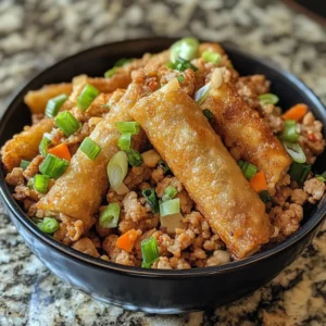 egg roll in a bowl