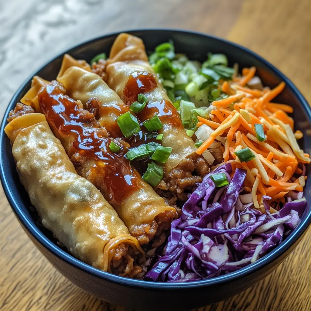 egg roll in a bowl