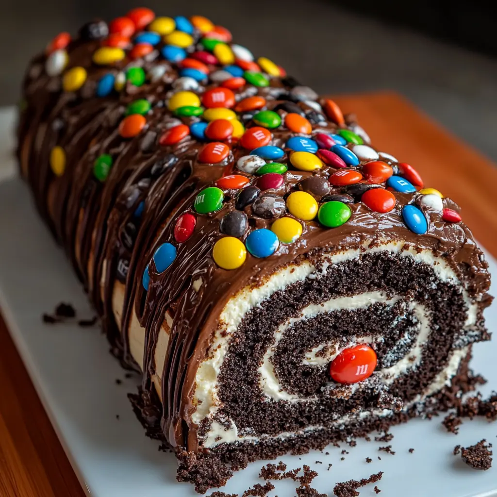 Ferrero Oreo Roll Cake