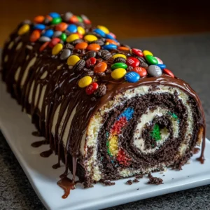 Ferrero Oreo Roll Cake