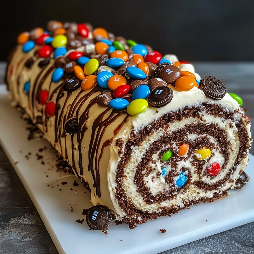 Ferrero Oreo Roll Cake