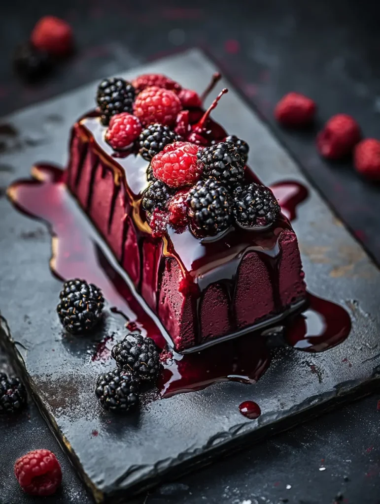 Midnight Berry Ice Cream Loaf Recipe