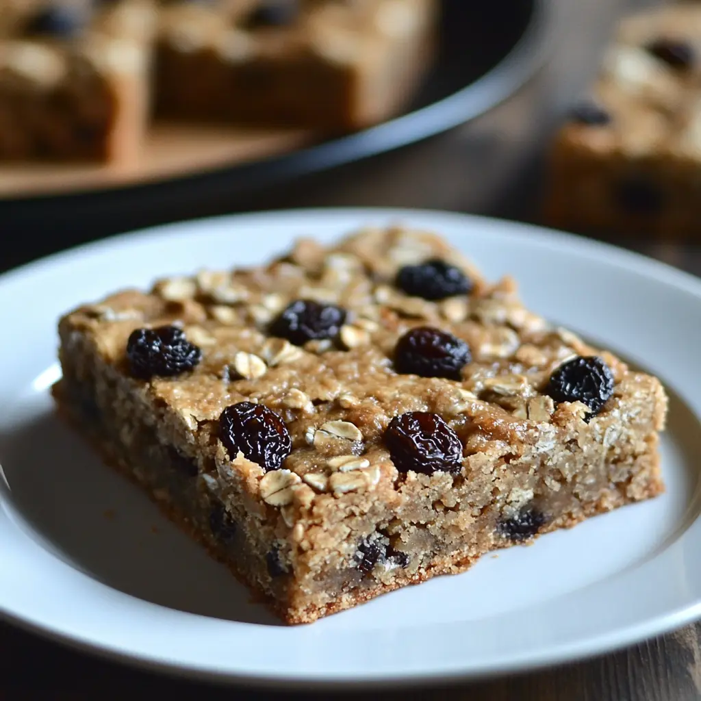 Oatmeal Raisin Cookie Bars