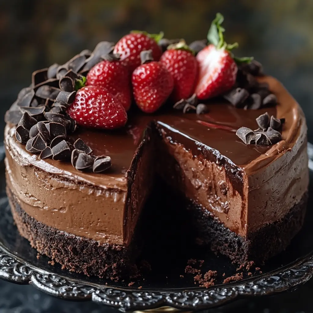 Triple Chocolate Cheesecake: