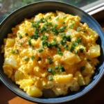 Cheesy Potato Egg Scramble