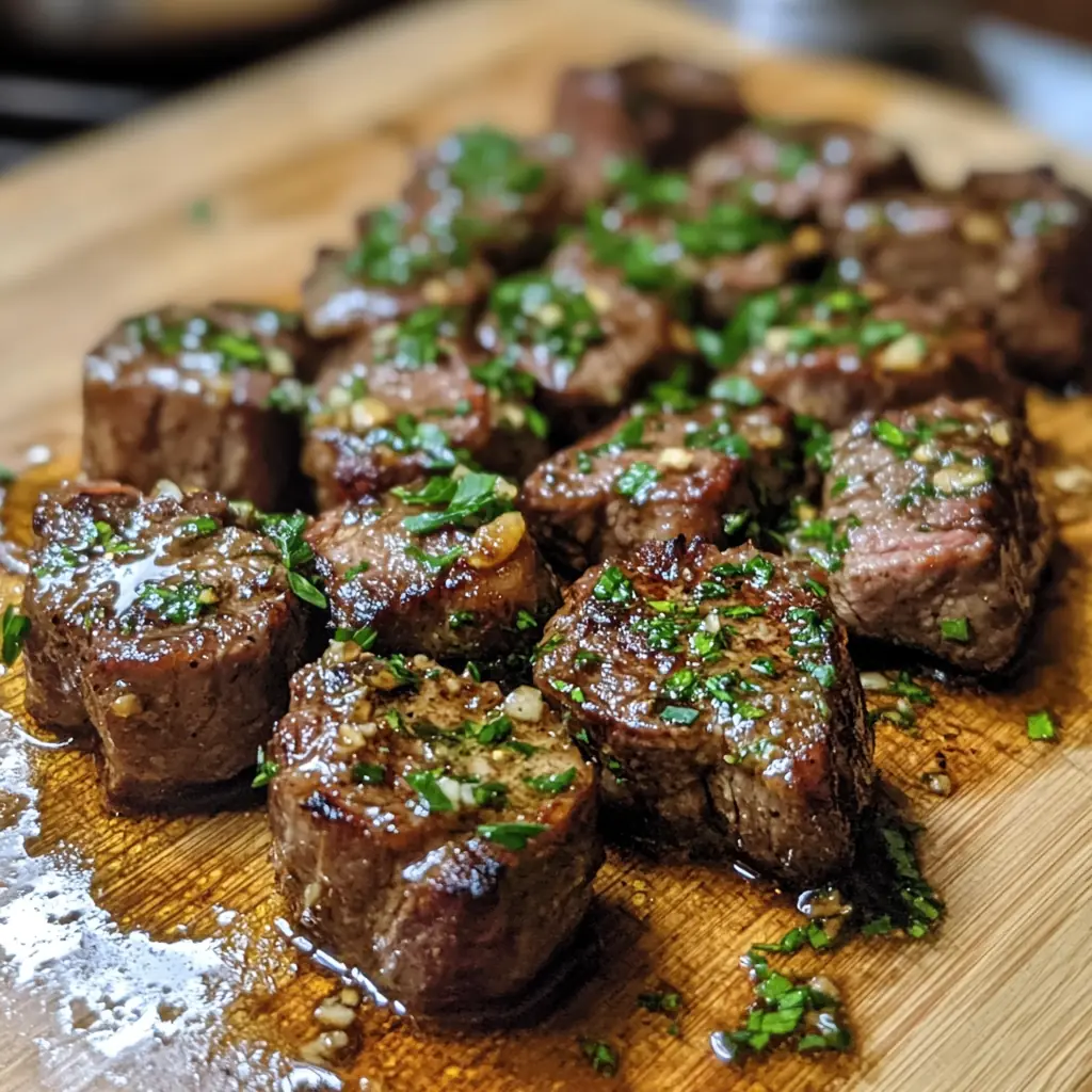 Juicy Garlic Butter Steak Bites