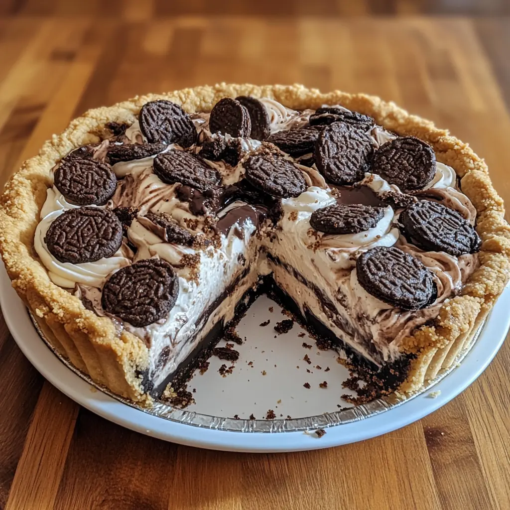 Nutella Cookies and Cream Pie 