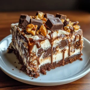 Snickers Poke Cake