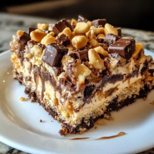 Snickers Poke Cake