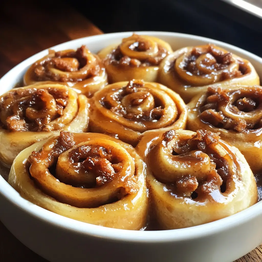 Caramel Apple Cinnamon Rolls