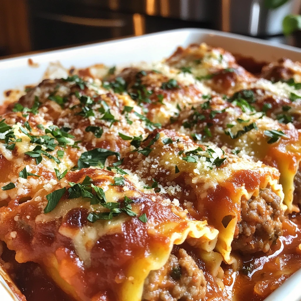Italian Meatball Lasagna Roll-Ups
