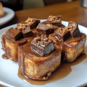Peanut Butter Cup French Toast Rolls