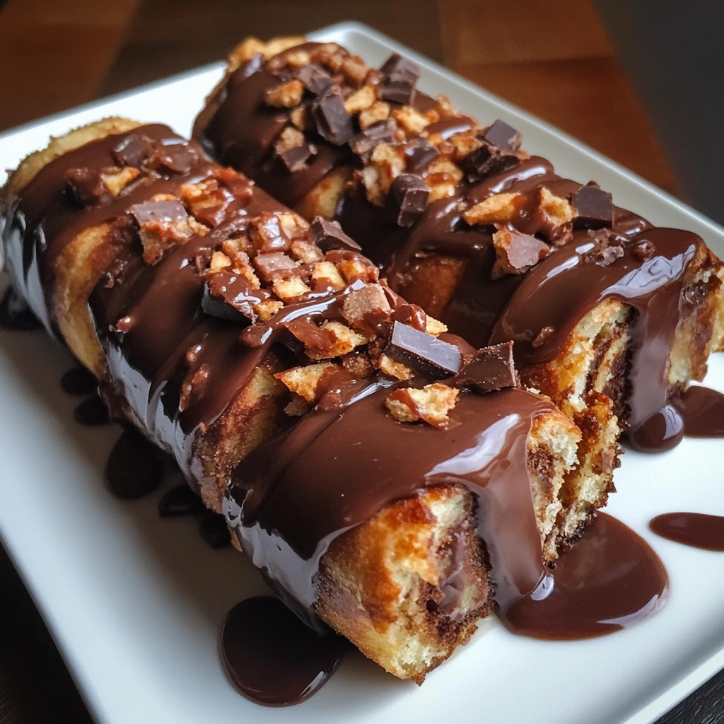 Peanut Butter Cup French Toast Rolls