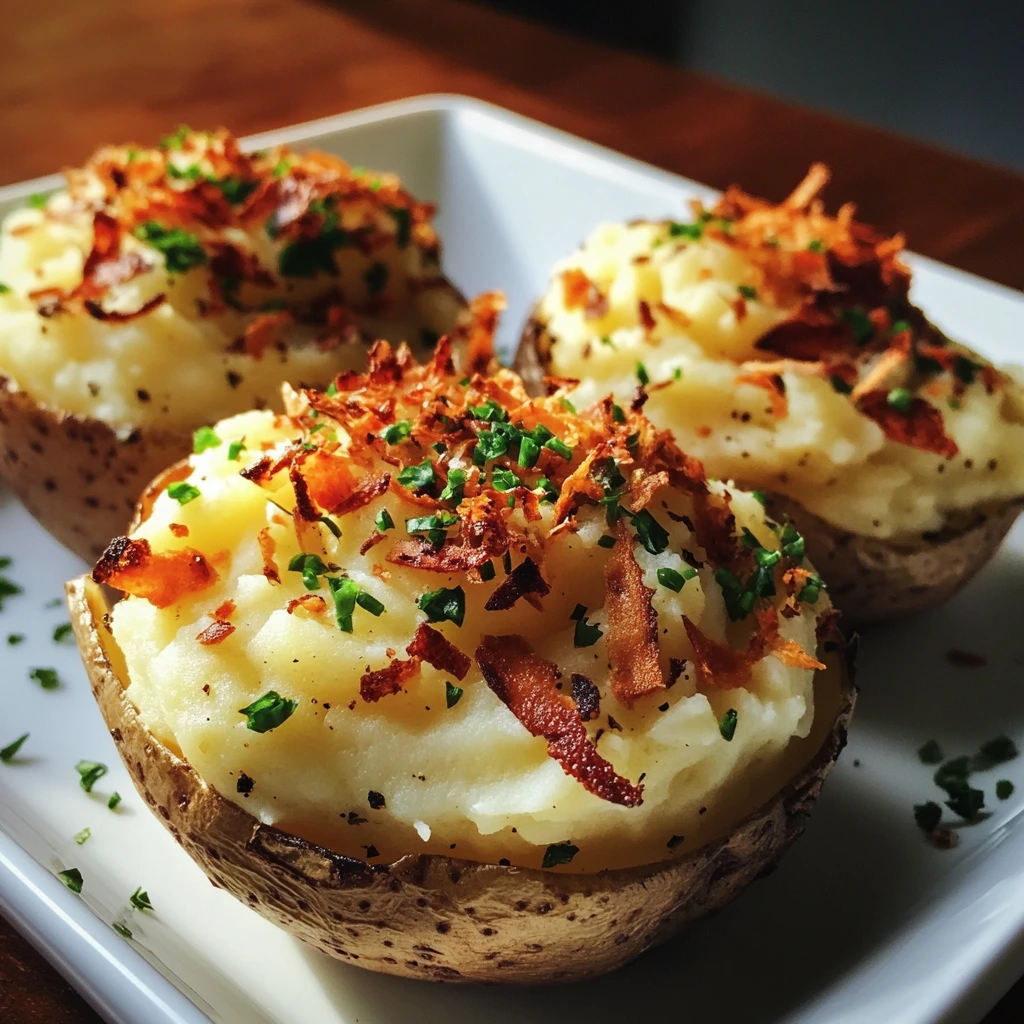 Stuffed Mashed Potato Nests