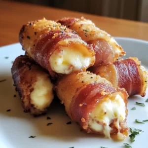 Bacon-Wrapped Mozzarella Sticks