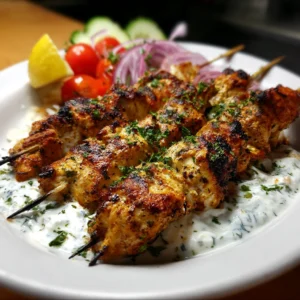 Grilled Chicken Souvlaki