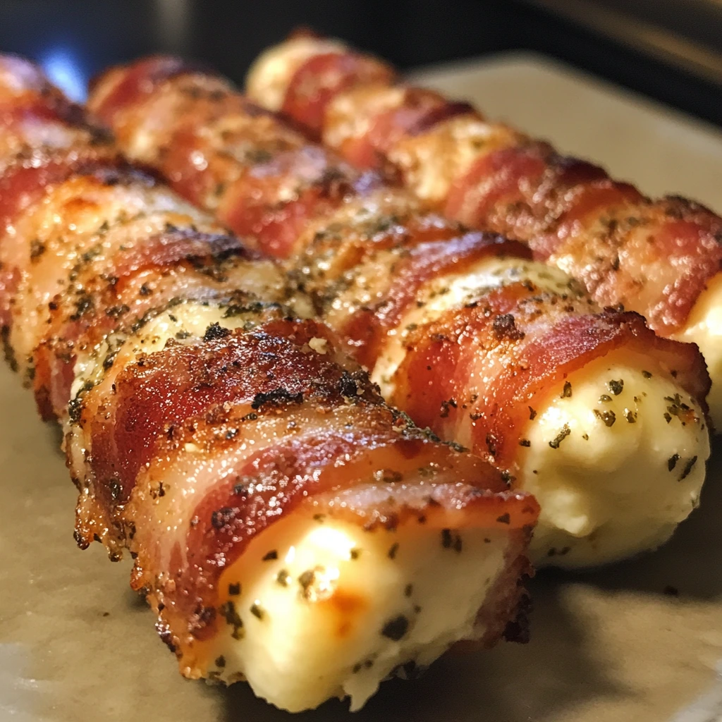 Bacon-Wrapped Mozzarella Sticks