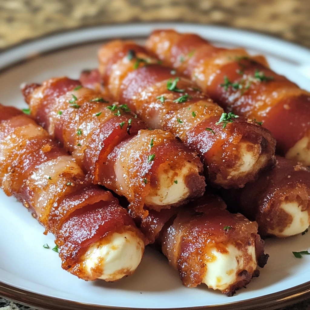 Bacon-Wrapped Mozzarella Sticks