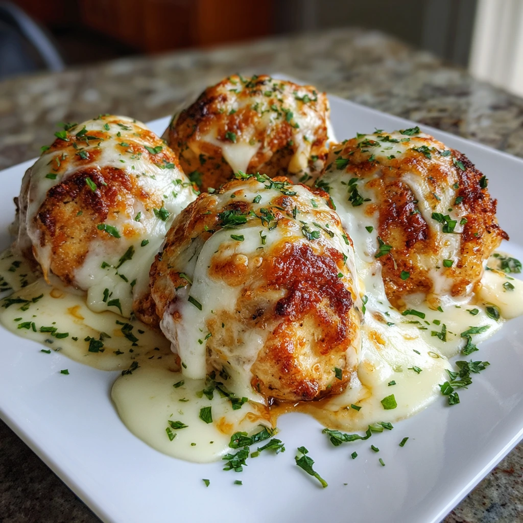 Melted Mozzarella Ranch Chicken Bombs