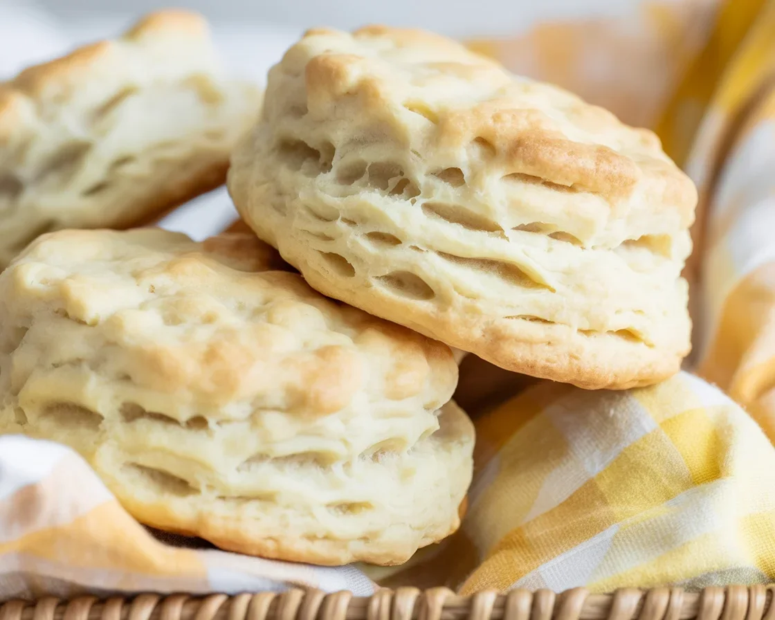Delicious homemade 3 ingredient biscuits ready to serve.