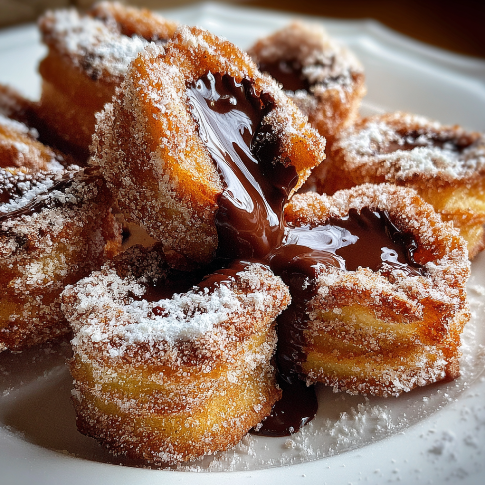Homemade Churro Bites with Nutella